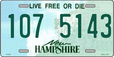 NH license plate 1075143