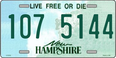 NH license plate 1075144