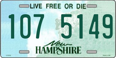 NH license plate 1075149