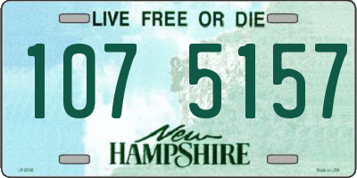NH license plate 1075157