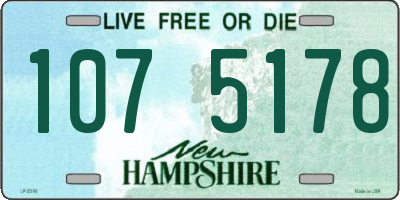 NH license plate 1075178