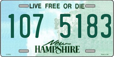 NH license plate 1075183