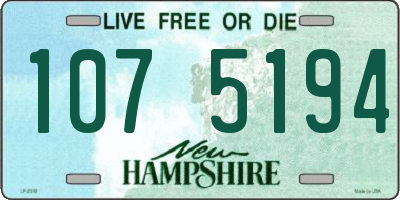 NH license plate 1075194