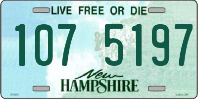 NH license plate 1075197