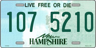 NH license plate 1075210