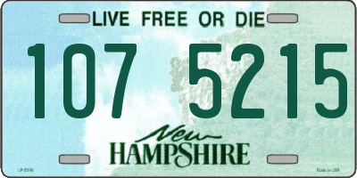 NH license plate 1075215