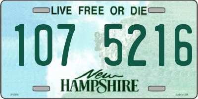 NH license plate 1075216