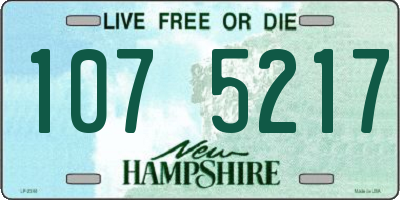 NH license plate 1075217