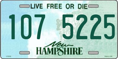 NH license plate 1075225