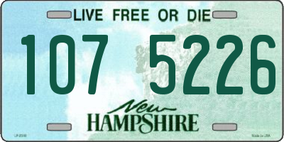 NH license plate 1075226