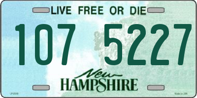 NH license plate 1075227