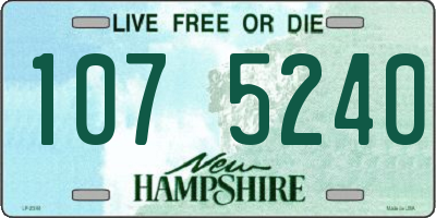 NH license plate 1075240