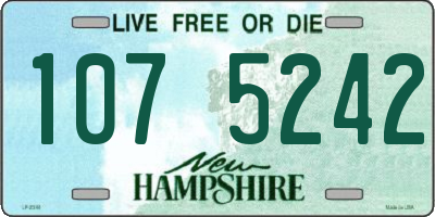 NH license plate 1075242