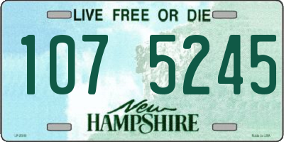 NH license plate 1075245
