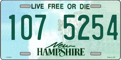 NH license plate 1075254