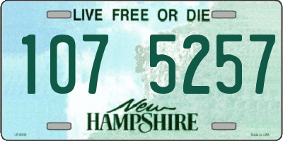 NH license plate 1075257