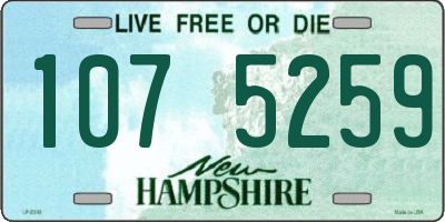 NH license plate 1075259