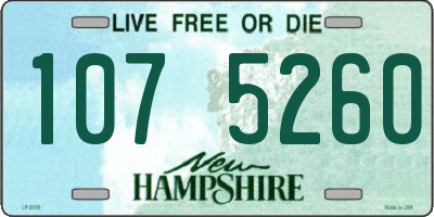 NH license plate 1075260