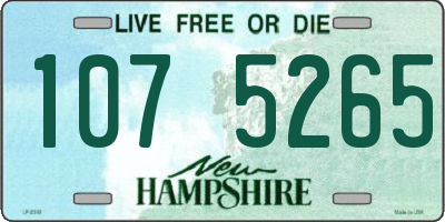 NH license plate 1075265