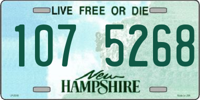 NH license plate 1075268