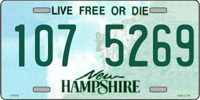 NH license plate 1075269