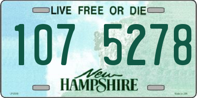 NH license plate 1075278