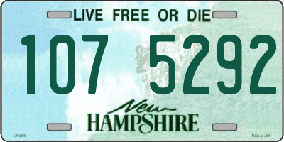 NH license plate 1075292