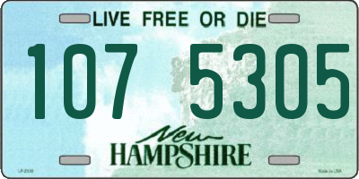 NH license plate 1075305