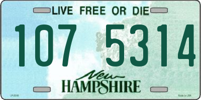 NH license plate 1075314