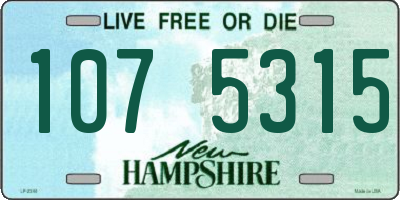 NH license plate 1075315