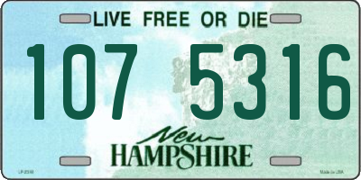 NH license plate 1075316