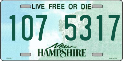 NH license plate 1075317