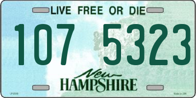 NH license plate 1075323