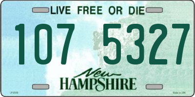 NH license plate 1075327