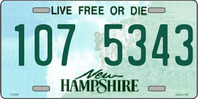 NH license plate 1075343