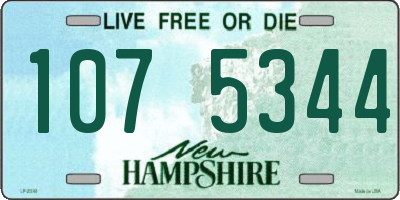 NH license plate 1075344