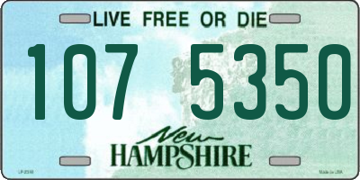 NH license plate 1075350