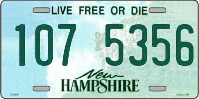 NH license plate 1075356