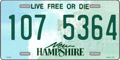 NH license plate 1075364