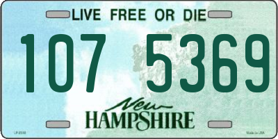 NH license plate 1075369