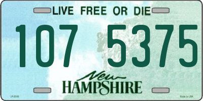 NH license plate 1075375