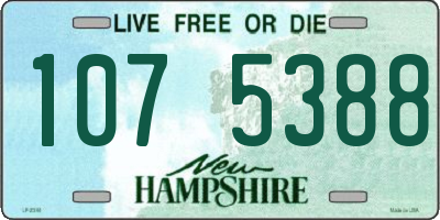 NH license plate 1075388