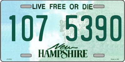 NH license plate 1075390