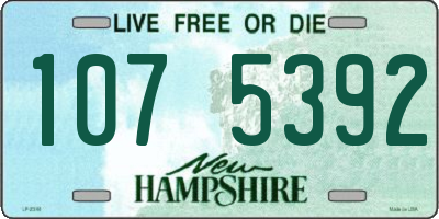 NH license plate 1075392