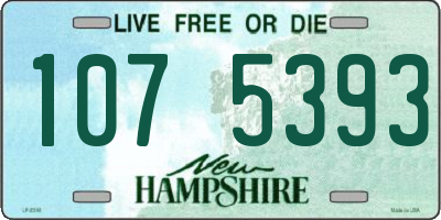 NH license plate 1075393