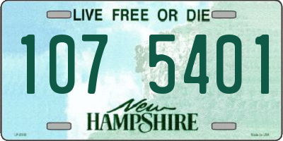 NH license plate 1075401