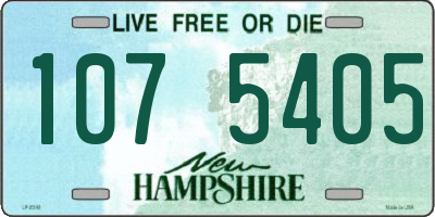 NH license plate 1075405
