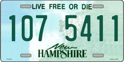 NH license plate 1075411