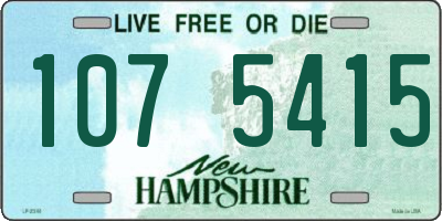 NH license plate 1075415