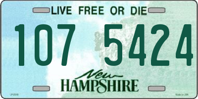 NH license plate 1075424